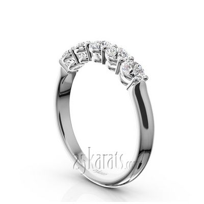 Shared Prong Classic Five Stone Anniversary Ring (3/4 ct. tw) - view 2 of 6