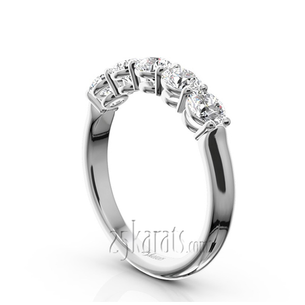 Shared Prong Classic Five Stone Anniversary Ring (1 ct. tw.) - view 2