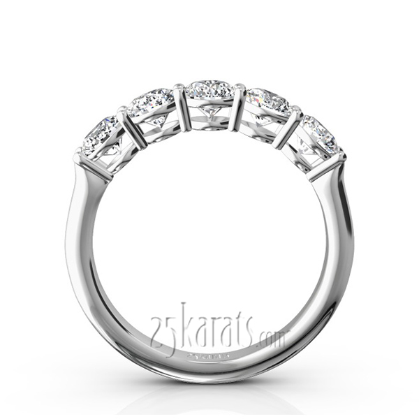 Shared Prong Classic Five Stone Anniversary Ring (1 1/4 ct. tw.) - view 3