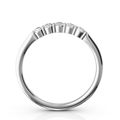 Classic 5 Stone Closed Basket Anniversary Band (1/4ct. t.w.) - view 3 of 8