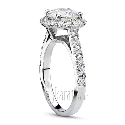 Brilliant Diamond Halo Engagement Ring (1/2 ct. t.w) - view 2 of 4