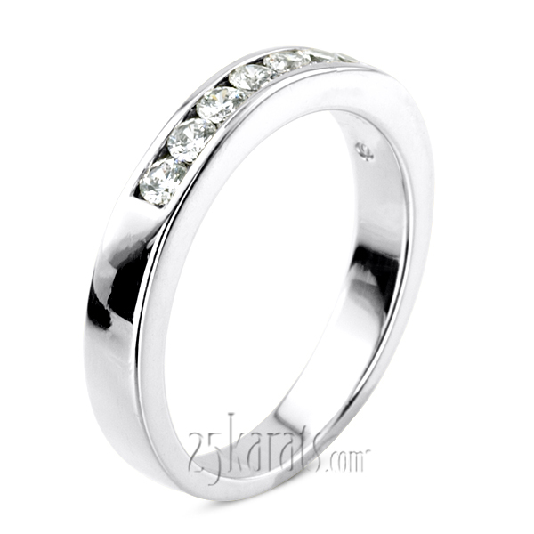 0.35 ct. Round Cut Channel Set Man Diamond Ring - view 1