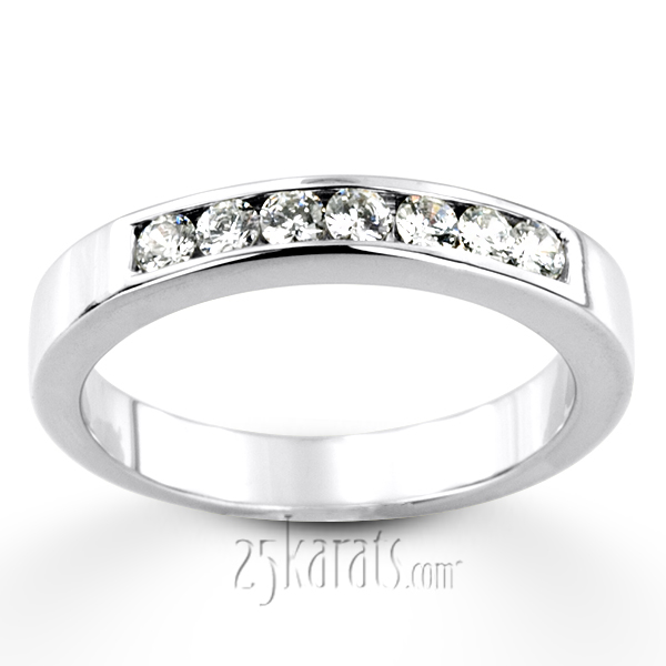 0.35 ct. Round Cut Channel Set Man Diamond Ring - view 2