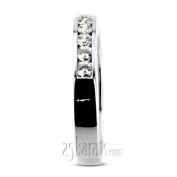 0.35 ct. Round Cut Channel Set Man Diamond Ring - view 3