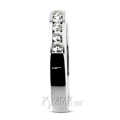 0.35 ct. Round Cut Channel Set Man Diamond Ring - view 3 of 9