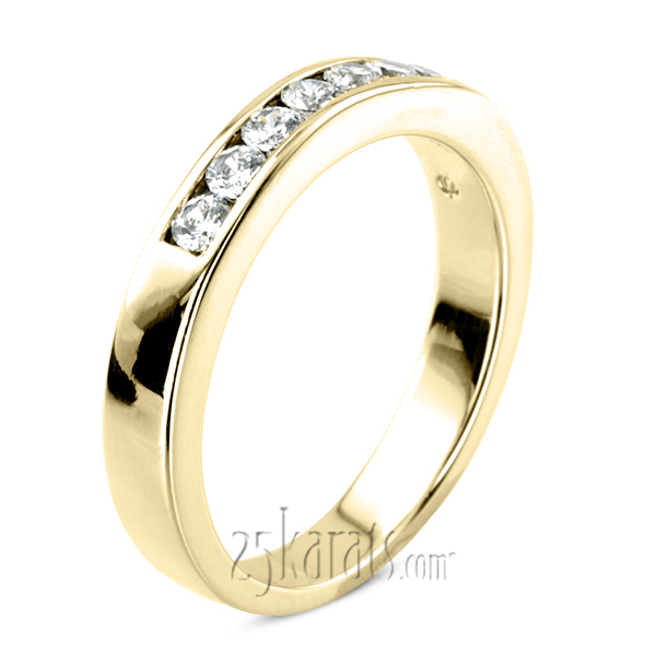 0.35 ct. Round Cut Channel Set Man Diamond Ring - view 4