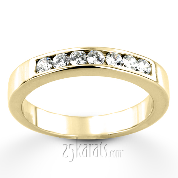 0.35 ct. Round Cut Channel Set Man Diamond Ring - view 5