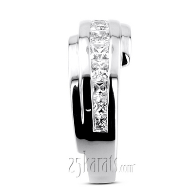 1.56 ct. Princess Cut Diamond Man Ring - view 6 of 6