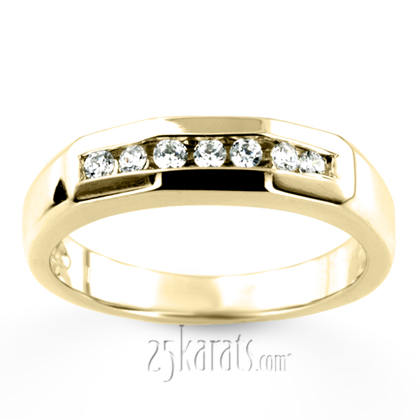 0.35 ct. Round Cut Diamond Man Ring - view 2