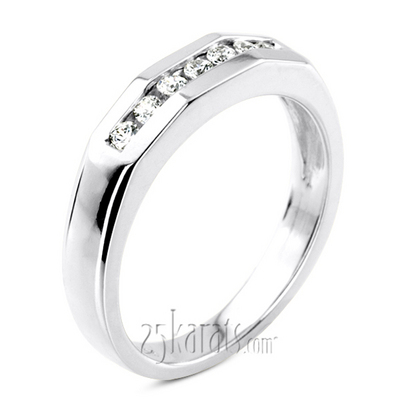 0.35 ct. Round Cut Diamond Man Ring - view 5 of 6