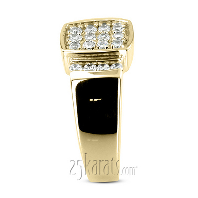 0.80 ct. Channel and Prong Set Diamond Man Ring - view 3 of 6