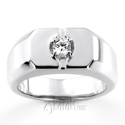 0.25 ct. Solitaire Man Diamond Ring - view 5 of 6