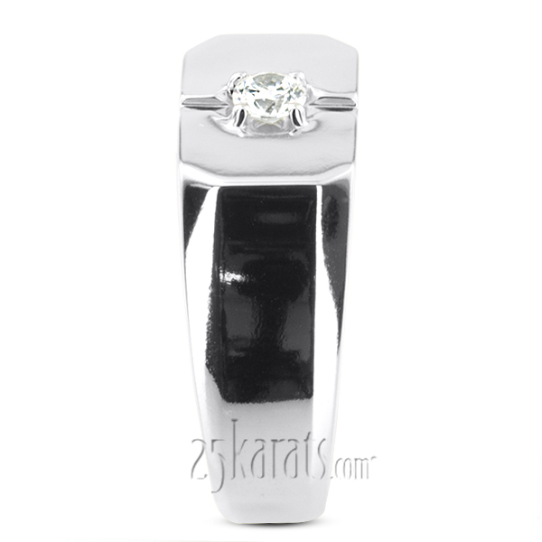 0.25 ct. Solitaire Man Diamond Ring - view 6