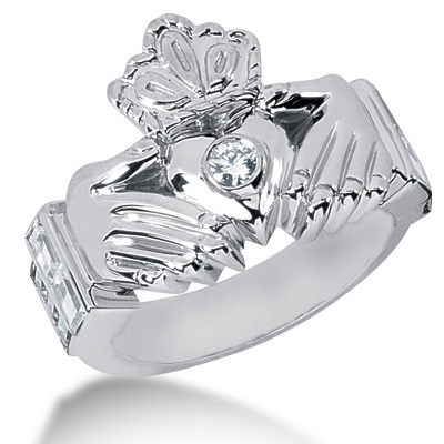 Claddagh Diamond Men Ring (1.06 ct. t.w.) - view 1 of 2