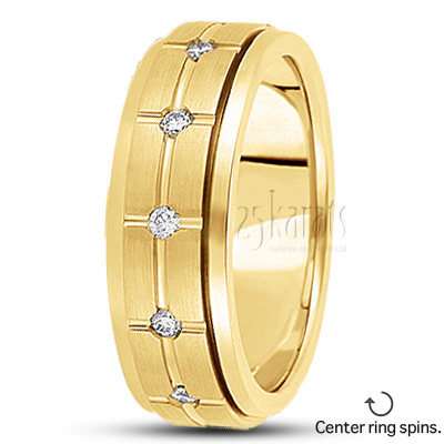 Elegant Diamond Wedding Band - view 3