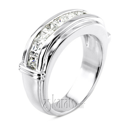 1.70 ct. Princess Cut Diamond Man Ring - view 2 of 6