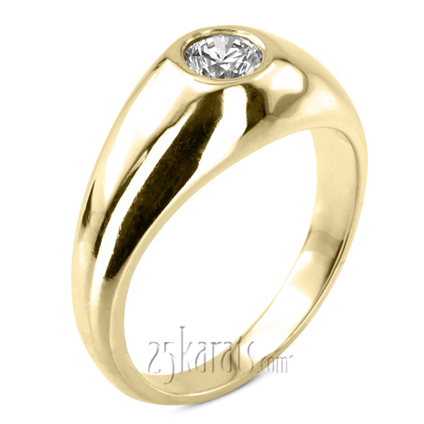 0.50 ct. Solitaire Diamond Men Ring - view 2