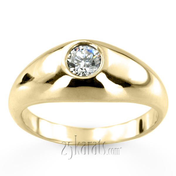 0.50 ct. Solitaire Diamond Men Ring - view 4