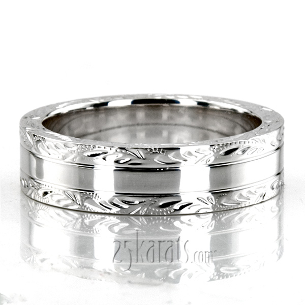 Stylish Fancy Design Wedding Band  - view 6