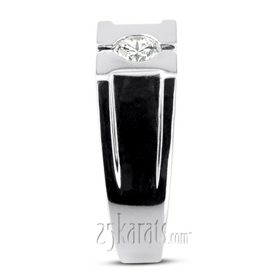 0.35 ct. Solitaire Diamond Man Ring - view 6 of 6