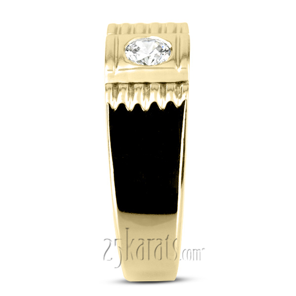 0.35 ct. Solitaire Diamond Men Ring - view 6