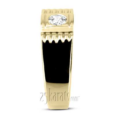 0.35 ct. Solitaire Diamond Men Ring - view 6 of 6