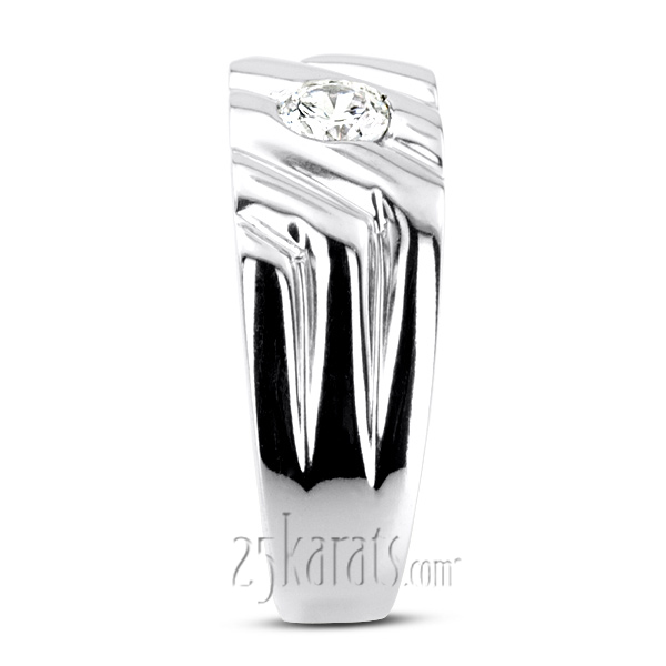 0.35 ct. Solitaire Diamond Men Ring - view 5