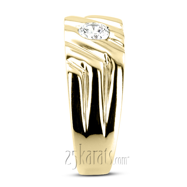 0.35 ct. Solitaire Diamond Men Ring - view 6