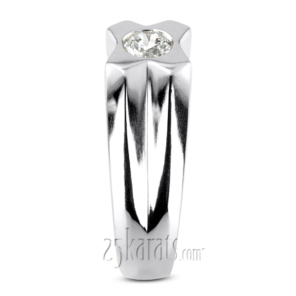 0.35 ct. Solitaire Diamond Men Ring - view 5