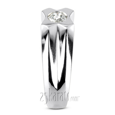 0.35 ct. Solitaire Diamond Men Ring - view 5 of 6