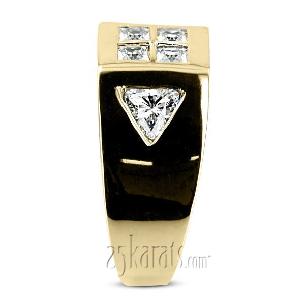 1.38 ct. Multi-shape Diamond Man Ring - view 5