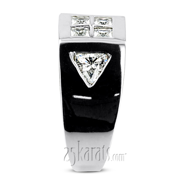 1.38 ct. Multi-shape Diamond Man Ring - view 6