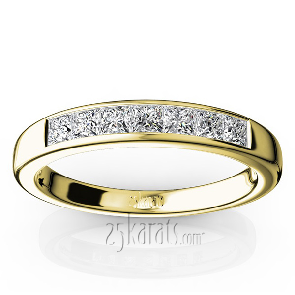 Newly Designed 7 Stone Princess Cut Diamond Anniversary Band (1/2 ct. tw.) - view 2