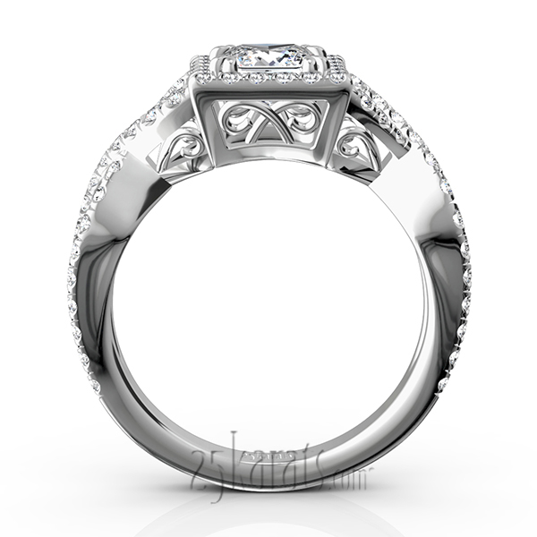 Infinite Love Halo Diamond Engagement Ring (3/4 ct. t.w.) - view 7