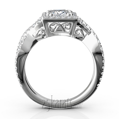 Infinite Love Halo Diamond Engagement Ring (3/4 ct. t.w.) - view 7 of 9