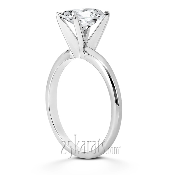 Emerald Cut Solitaire Engagement Ring  - view 1