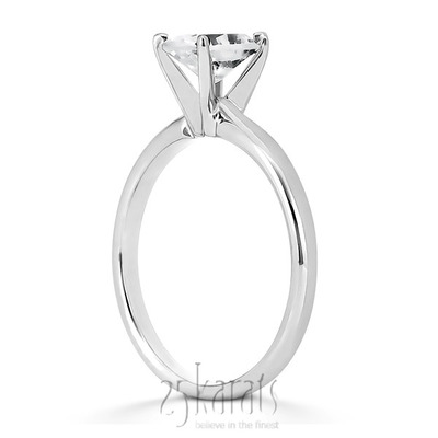 Oval Cut Solitaire Diamond Engagement Ring (0.50 ct.) - view 2 of 4