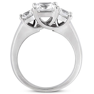 Trellis Princess Diamond Engagement Ring (1.00 ct.tw.) - view 2