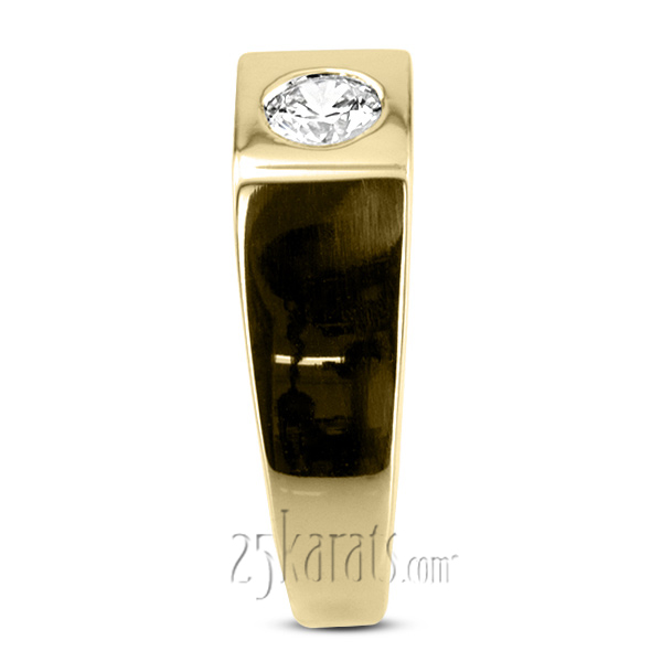 0.50 ct. Solitaire Diamond Man Ring - view 5