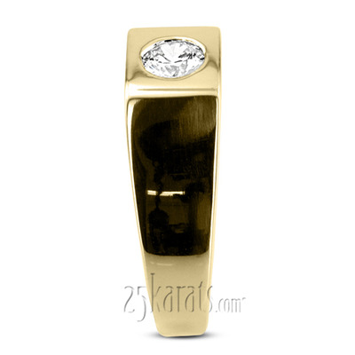 0.50 ct. Solitaire Diamond Man Ring - view 5 of 6