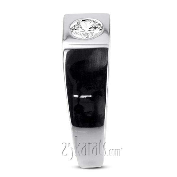 0.50 ct. Solitaire Diamond Man Ring - view 6