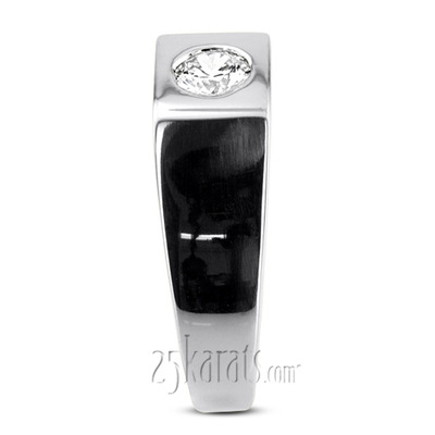 0.50 ct. Solitaire Diamond Man Ring - view 6 of 6