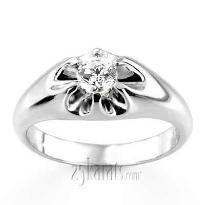 0.50 ct. Fancy Solitaire Diamond Men Ring - view 3 of 7