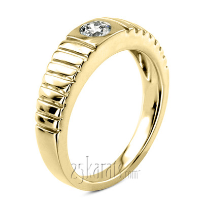 0.35 ct. Solitaire Diamond Men Ring - view 2 of 6