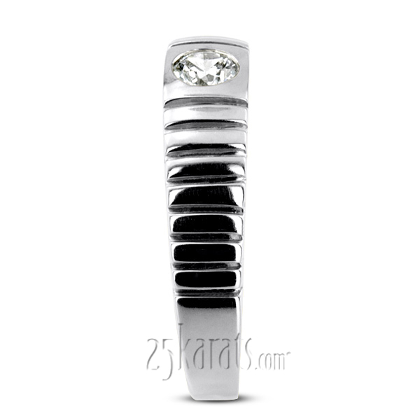 0.35 ct. Solitaire Diamond Men Ring - view 5