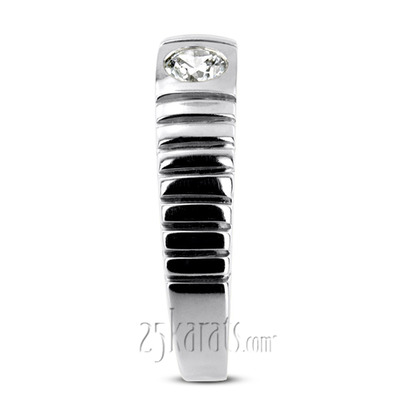 0.35 ct. Solitaire Diamond Men Ring - view 5 of 6