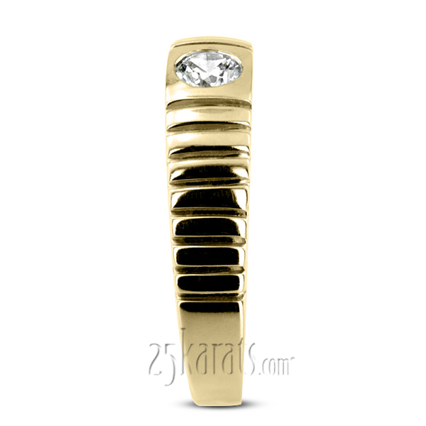 0.35 ct. Solitaire Diamond Men Ring - view 6