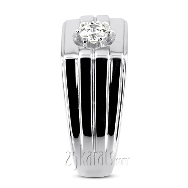 0.35 ct. Solitaire  Men's Diamond Ring - view 6