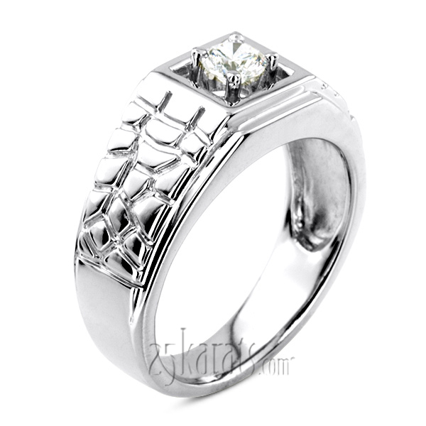 0.35 ct. Solitaire Men's Diamond Ring - view 2