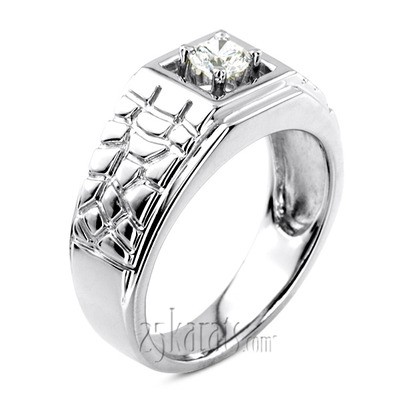 0.35 ct. Solitaire Men's Diamond Ring - view 2 of 6